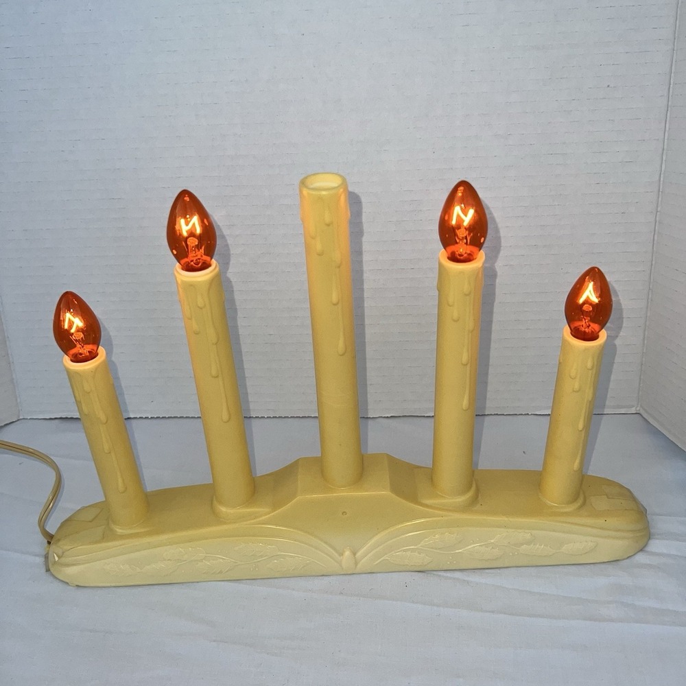 Vintage Noma Christmas 5 Light Candolier Candelabra in Original Box 4 Bulbs